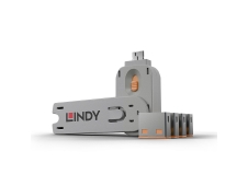 Lindy 40453 bloqueador de puerto Bloqueador de puerto + clave USB tipo...