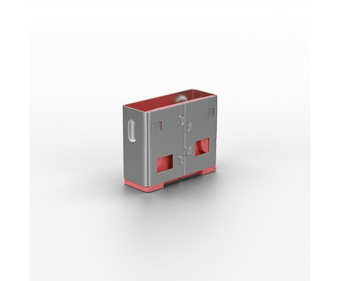 Lindy 40460 bloqueador de puerto USB tipo A Rosa Acrilonitrilo butadieno estireno (ABS) 10 pieza(s)