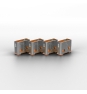 Lindy 40463 bloqueador de puerto USB tipo A Naranja Acrilonitrilo butadieno estireno (ABS) 10 pieza(s)