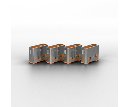 Lindy 40463 bloqueador de puerto USB tipo A Naranja Acrilonitrilo butadieno estireno (ABS) 10 pieza(s)