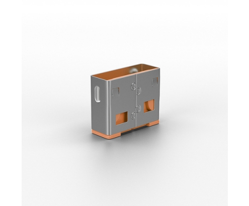 Lindy 40463 bloqueador de puerto USB tipo A Naranja Acrilonitrilo butadieno estireno (ABS) 10 pieza(s)