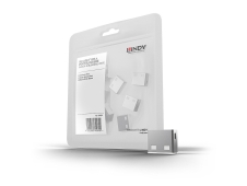 Lindy 40464 bloqueador de puerto USB tipo A Blanco Acrilonitrilo butad...