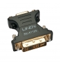 Lindy 41199 cambiador de género para cable VGA DVI-I Negro, Oro