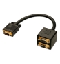 Lindy 41214 cable VGA 0,18 m VGA (D-Sub) Negro