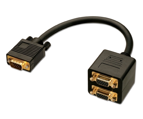 Lindy 41214 cable VGA 0,18 m VGA (D-Sub) Negro