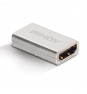 Lindy 41511 cambiador de género para cable HDMI 2.1 Plata