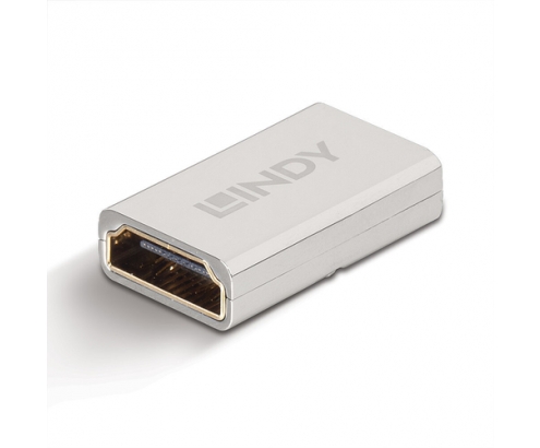 Lindy 41511 cambiador de género para cable HDMI 2.1 Plata