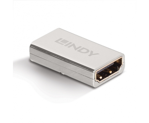 Lindy 41511 cambiador de género para cable HDMI 2.1 Plata