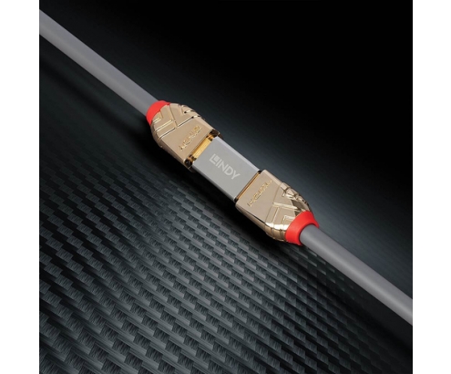 Lindy 41511 cambiador de género para cable HDMI 2.1 Plata