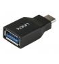 Lindy 41899 cambiador de género para cable USB 3.1-C USB 3.1-A Negro
