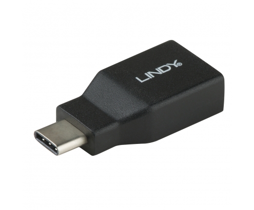 Lindy 41899 cambiador de género para cable USB 3.1-C USB 3.1-A Negro
