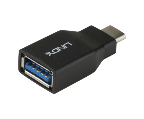 Lindy 41899 cambiador de género para cable USB 3.1-C USB 3.1-A Negro