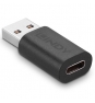 Lindy 41904 cambiador de género para cable USB 3.2 Type A USB 3.2 Type C Negro
