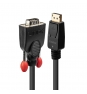 Lindy 41943 adaptador de cable de vÍ­deo 3 m VGA (D-Sub) DisplayPort Negro
