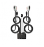 Lindy 42340 interruptor KVM Negro