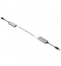 Lindy 42702 ampliador de red Transmisor y receptor de red Gris