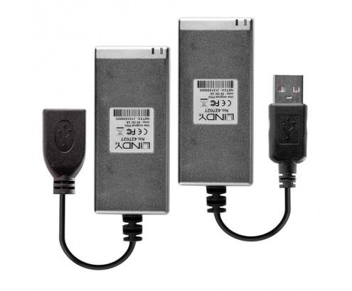 Lindy 42702 ampliador de red Transmisor y receptor de red Gris