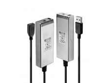 Lindy 42702 ampliador de red Transmisor y receptor de red Gris