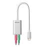 Lindy 42711 cable de teléfono móvil Blanco USB C 3,5mm
