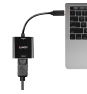 Lindy 43269 Adaptador gráfico USB 3840 x 2160 Pixeles Negro