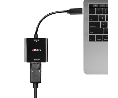 Lindy 43269 Adaptador gráfico USB 3840 x 2160 Pixeles Negro