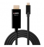 Lindy 43291 adaptador de cable de vÍ­deo 1 m USB Tipo C HDMI tipo A (Estándar) Negro