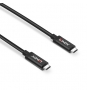 Lindy 43308 cable USB 5 m USB 3.2 Gen 2 (3.1 Gen 2) USB C Negro