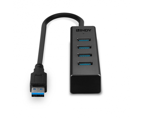 Lindy 43325 hub de interfaz USB 3.2 Gen 1 (3.1 Gen 1) Type-C 5000 Mbit/s Gris