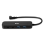 Lindy 43334 hub de interfaz USB 3.2 Gen 2 (3.1 Gen 2) Type-C 10000 Mbit/s Negro