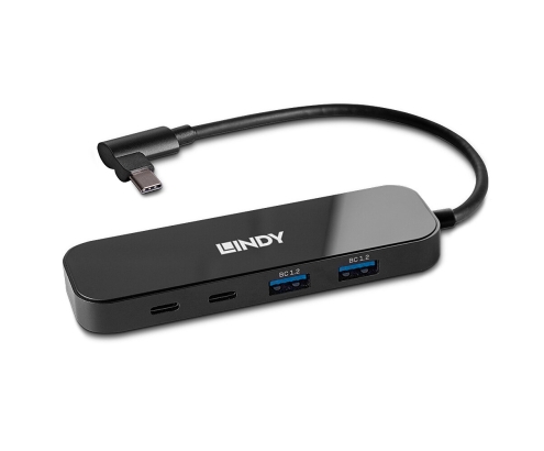 Lindy 43334 hub de interfaz USB 3.2 Gen 2 (3.1 Gen 2) Type-C 10000 Mbit/s Negro
