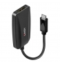 Lindy 43337 adaptador de cable de vÍ­deo 0,13 m USB Tipo C DisplayPort Negro
