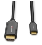 Lindy 43369 adaptador de cable de vídeo 3 m USB Tipo C HDMI tipo A (Estándar) Negro