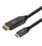 Lindy 43369 adaptador de cable de vídeo 3 m USB Tipo C HDMI tipo A (Estándar) Negro