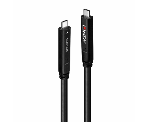 Lindy 43398 cable USB USB 3.2 Gen 1 (3.1 Gen 1) 10 m USB C Negro