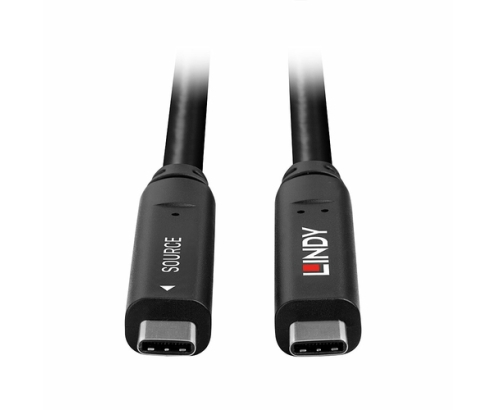 Lindy 43398 cable USB USB 3.2 Gen 1 (3.1 Gen 1) 10 m USB C Negro