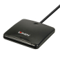 Lindy 43407 lector de tarjeta magnética USB Negro