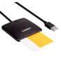 Lindy 43407 lector de tarjeta magnética USB Negro