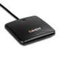 Lindy 43407 lector de tarjeta magnética USB Negro