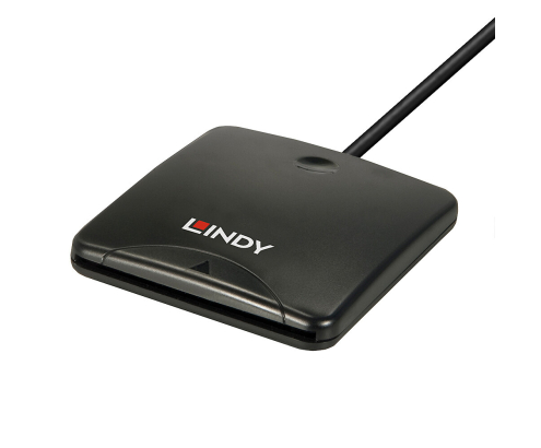 Lindy 43407 lector de tarjeta magnética USB Negro