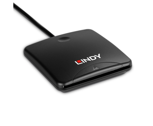 Lindy 43407 lector de tarjeta magnética USB Negro