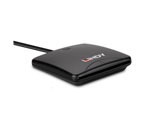 Lindy 43407 lector de tarjeta magnética USB Negro