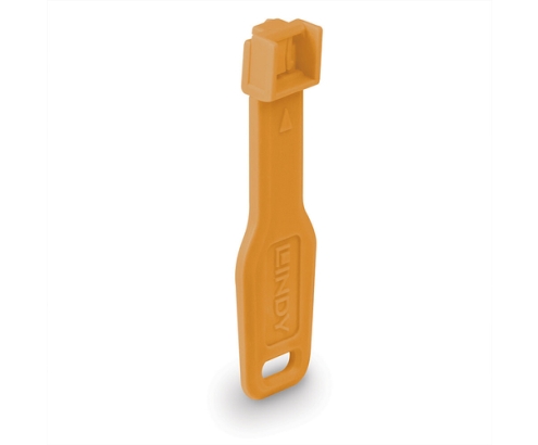 Lindy 47897 bloqueador de puerto Bloqueador de puerto + clave RJ-45 Naranja Acrilonitrilo butadieno estireno (ABS) 10 pieza(s)