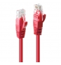 Lindy 48031 cable de red Rojo 0,5 m Cat6 U/UTP (UTP)