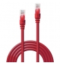 Lindy 48031 cable de red Rojo 0,5 m Cat6 U/UTP (UTP)