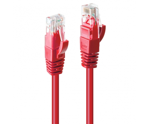 Lindy 48031 cable de red Rojo 0,5 m Cat6 U/UTP (UTP)