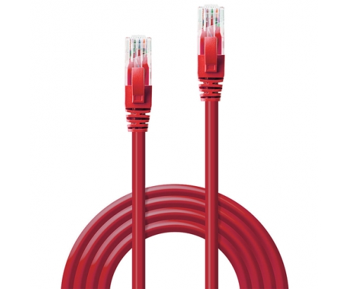 Lindy 48031 cable de red Rojo 0,5 m Cat6 U/UTP (UTP)