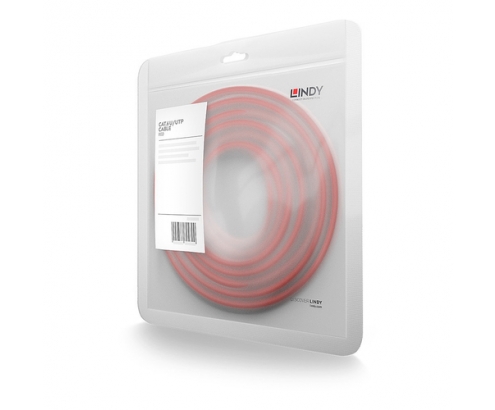 Lindy 48031 cable de red Rojo 0,5 m Cat6 U/UTP (UTP)