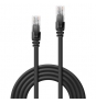 Lindy 48076 cable de red Negro 0,5 m Cat6 U/UTP (UTP)