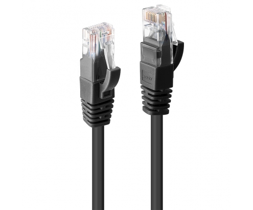 Lindy 48076 cable de red Negro 0,5 m Cat6 U/UTP (UTP)