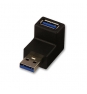 Lindy 71261 cambiador de género para cable USB 3.0 Negro